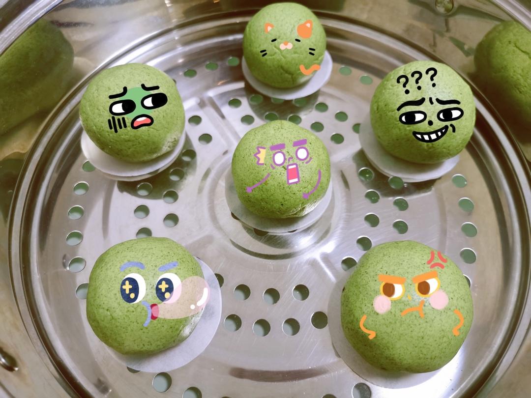 时令点心-艾草青团-4款咸甜配合的馅料