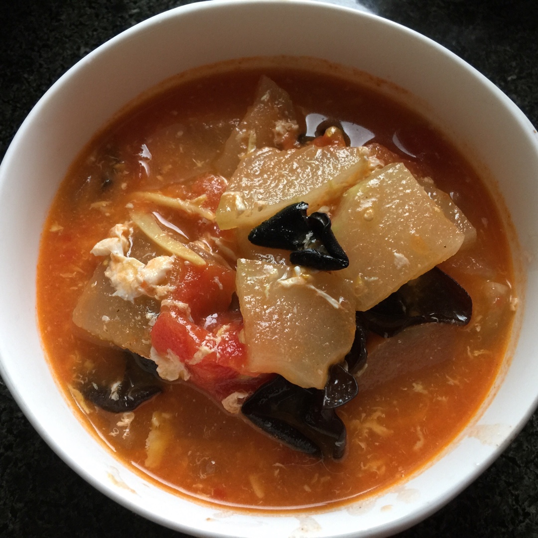 西红柿木耳冬瓜汤