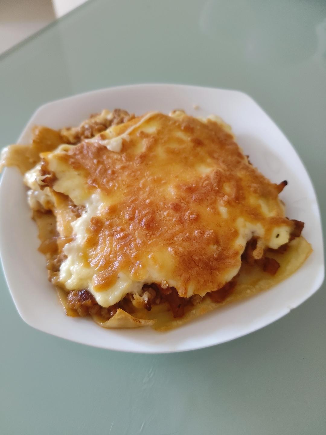 意大利千层面（包括自制面皮与白酱）