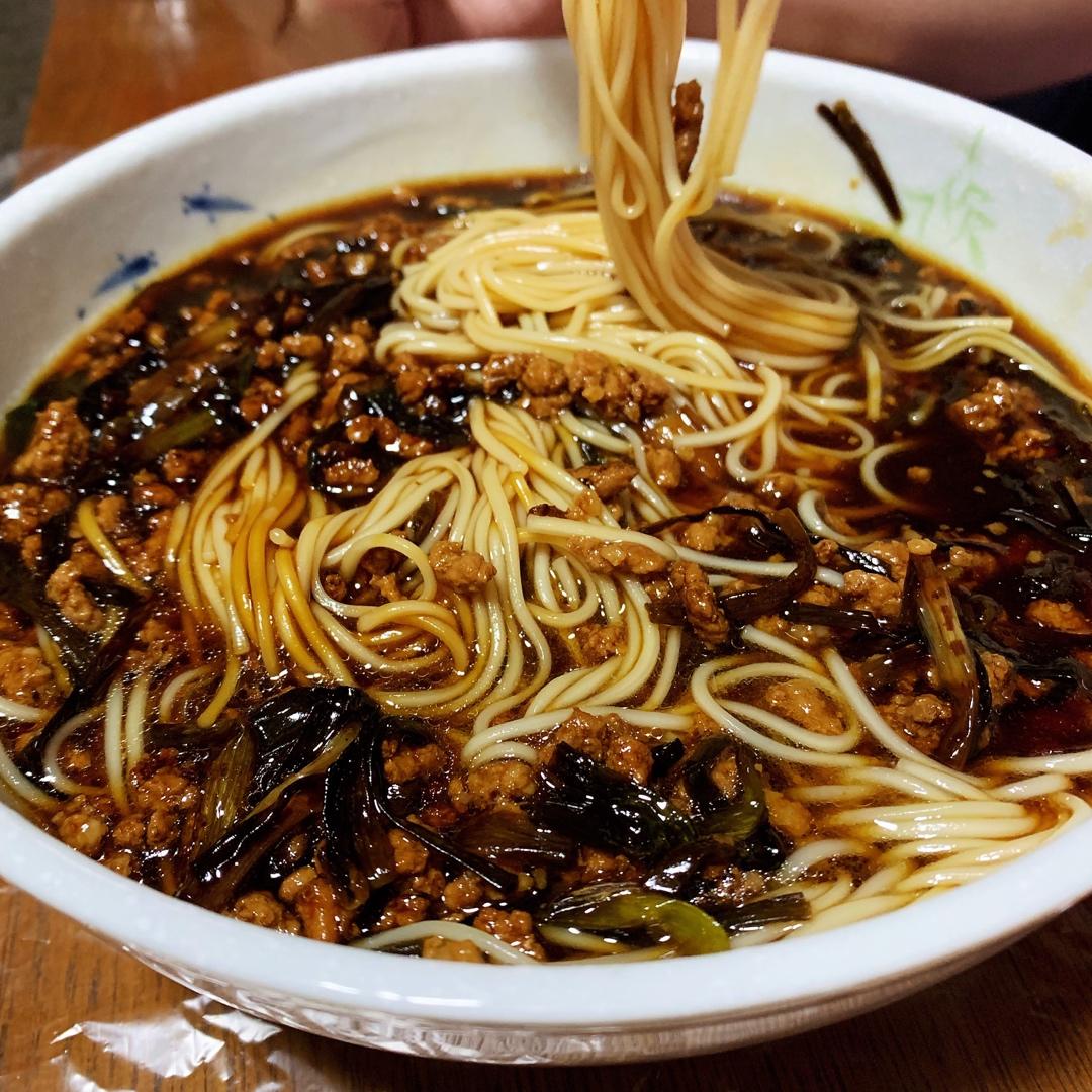 葱油肉丝面