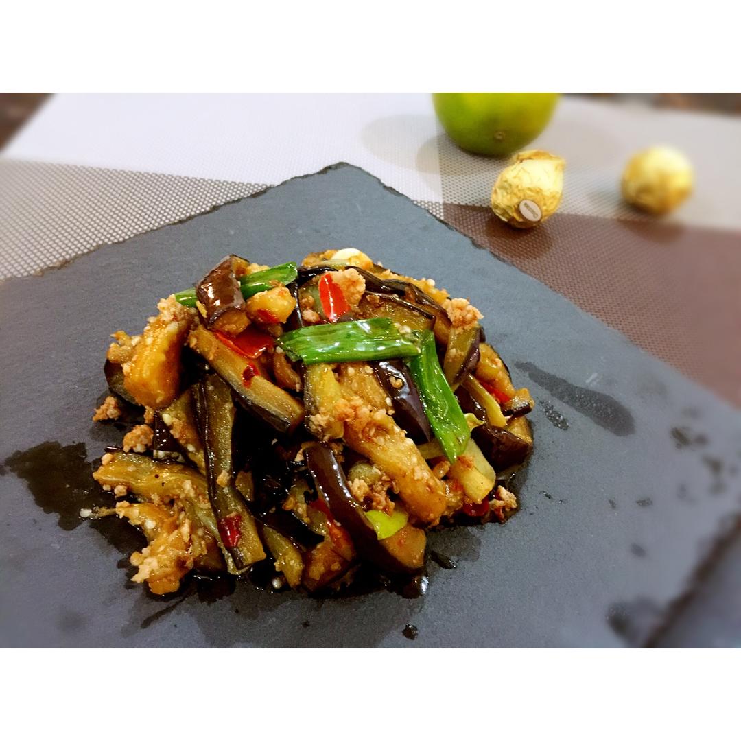 酱爆肉末茄子