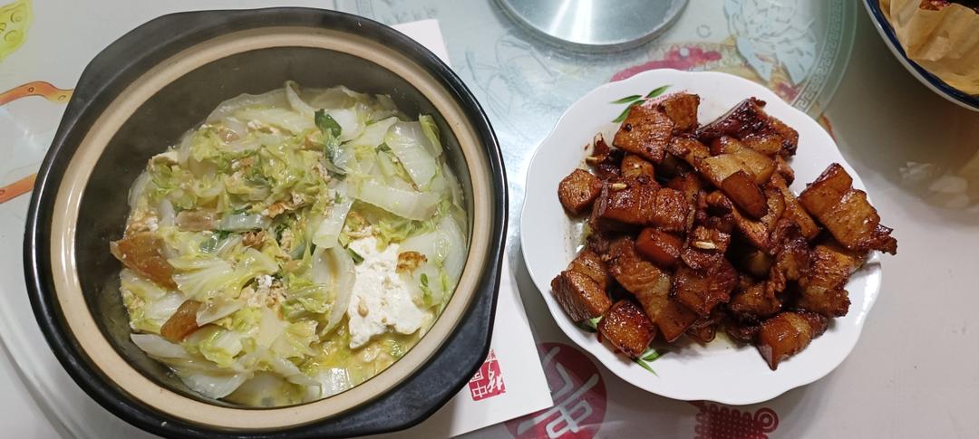 咸肉豆腐白菜煲