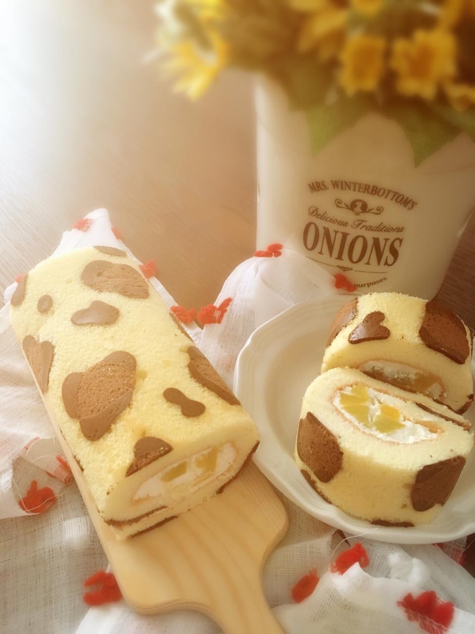 彩绘豹纹可可蛋糕卷，口感一级棒！٩(˃̶͈̀௰˂̶͈́)و