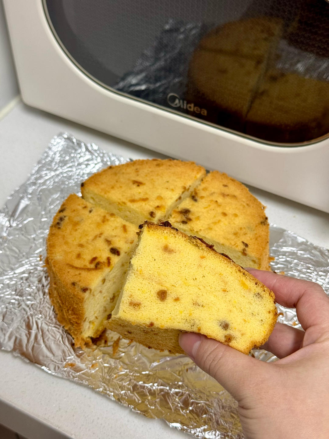 肉松香橙戚风-空气炸锅版