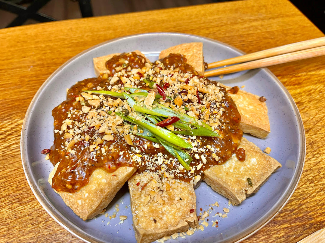 路边摊小吃丨酱汁豆腐做法♨️在家轻松搞定