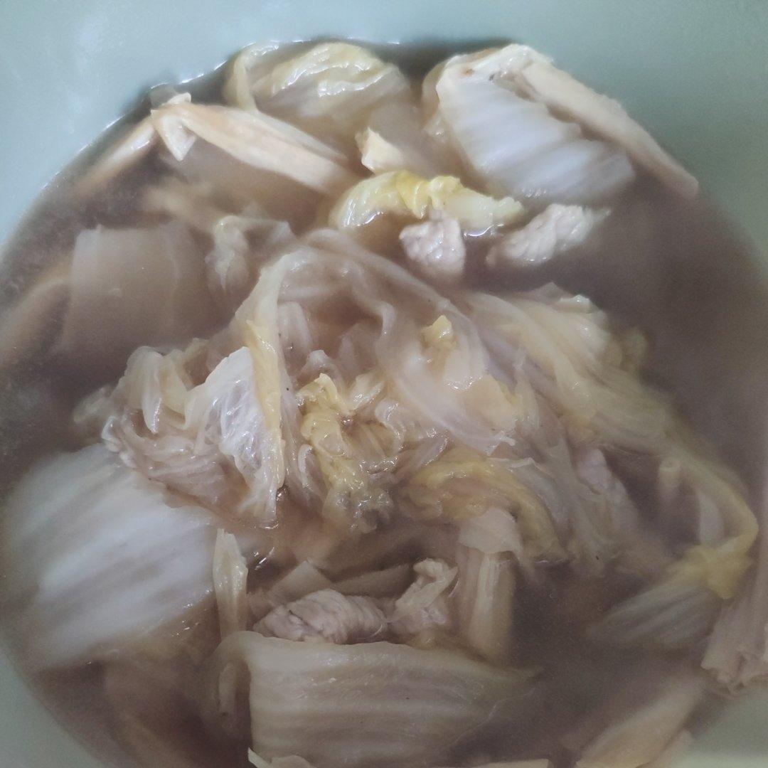 下饭菜腐竹五花肉炖娃娃菜