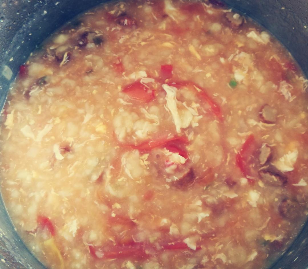 西红柿鸡蛋疙瘩汤