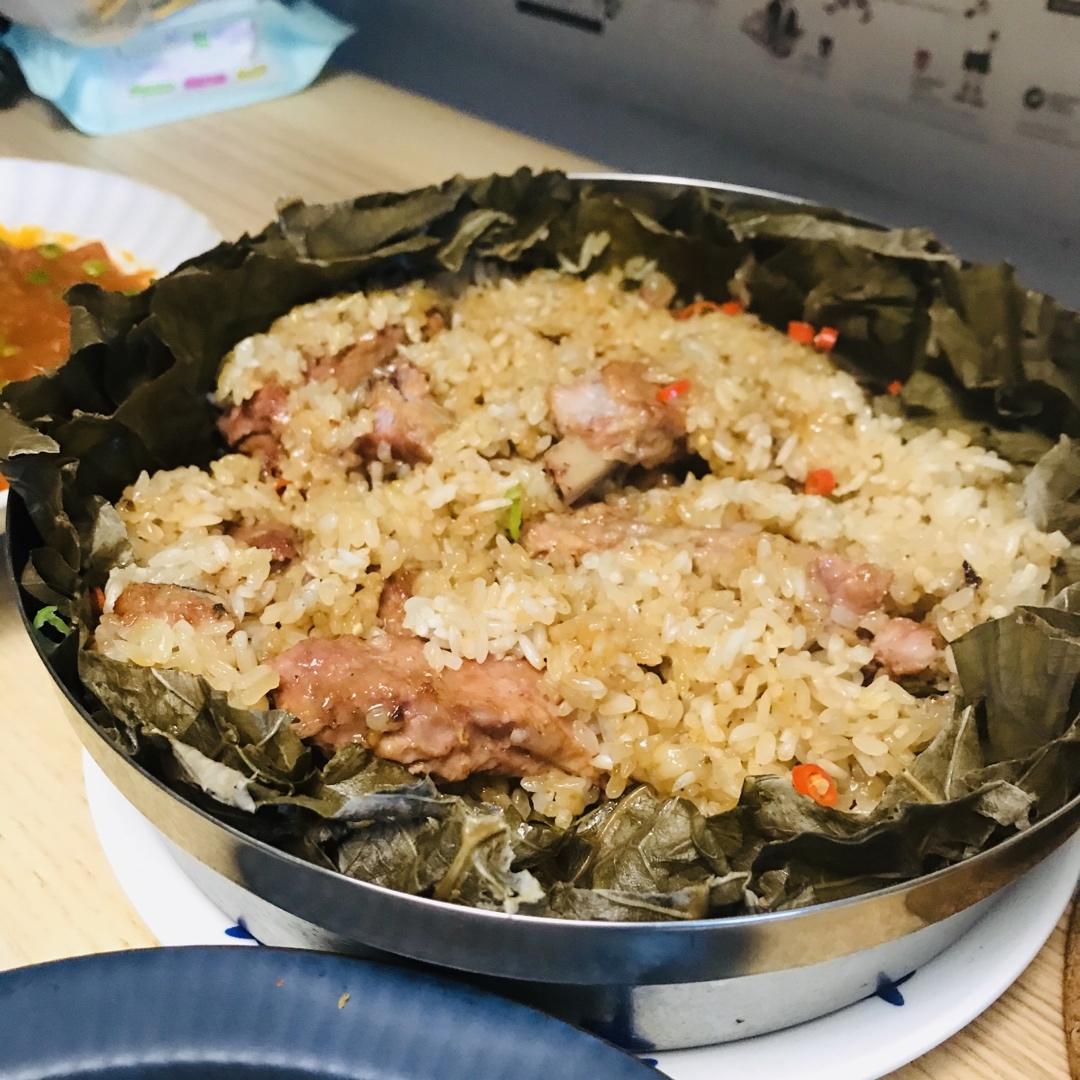 荷叶糯米排骨