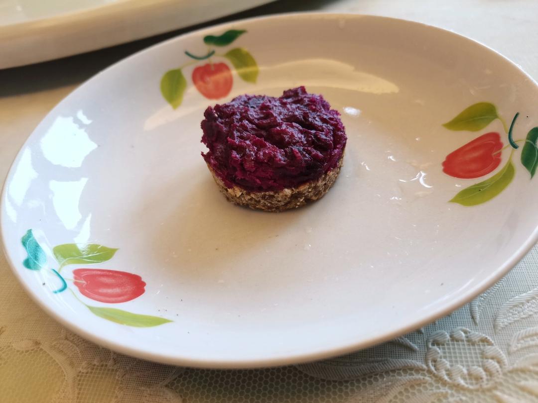 减脂餐|紫薯燕麦挞，这个做法真的巨好吃