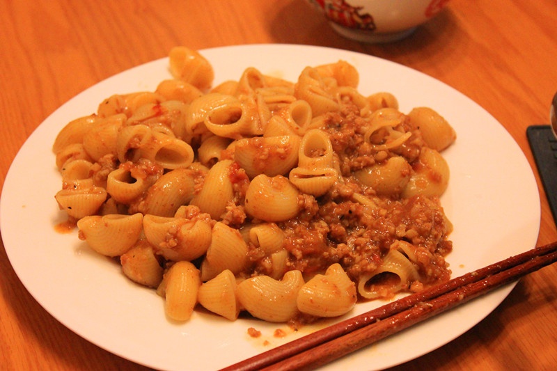 猪肉酱意大利面