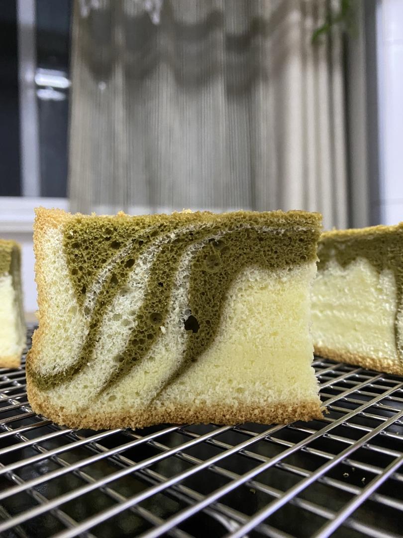 绿斑马戚风蛋糕