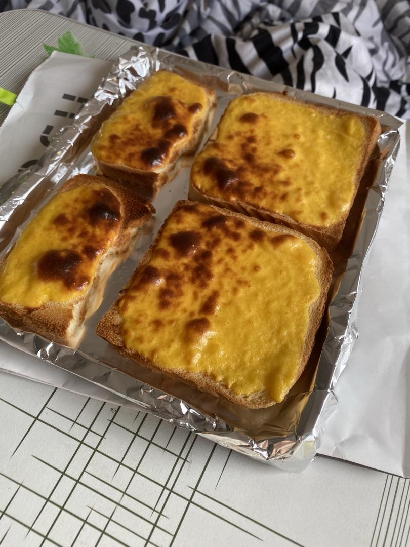 懒人版岩烧乳酪片快速消耗吐司片奶酪