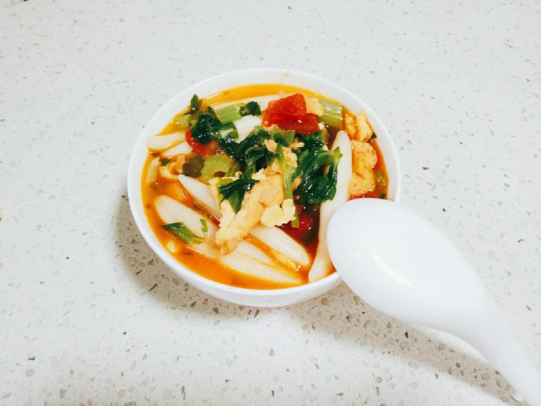 西红柿鸡蛋疙瘩汤