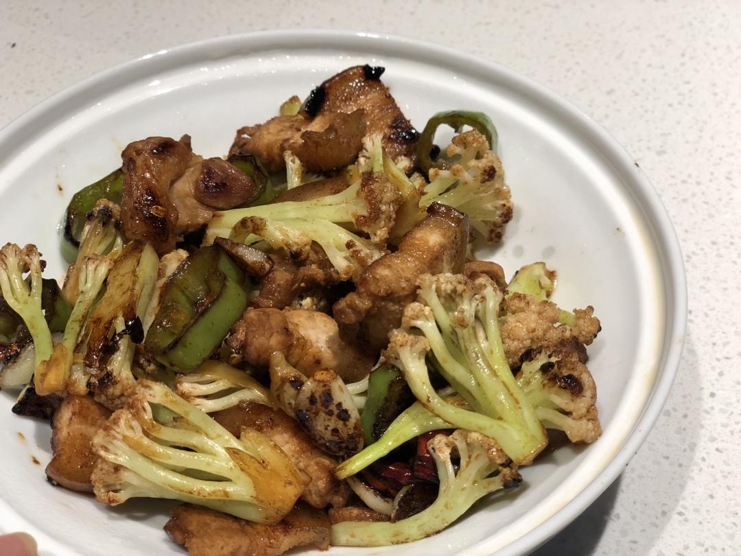 老丁的私房菜-干锅花菜