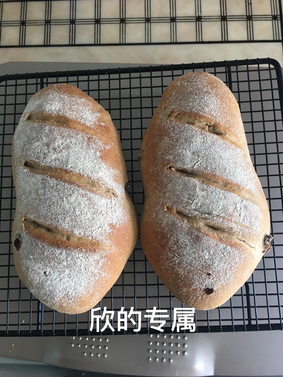 全麦核桃包～软欧包