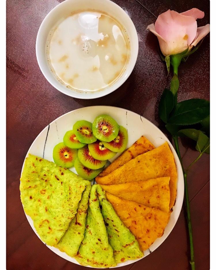 简单快手蔬菜鸡蛋煎饼