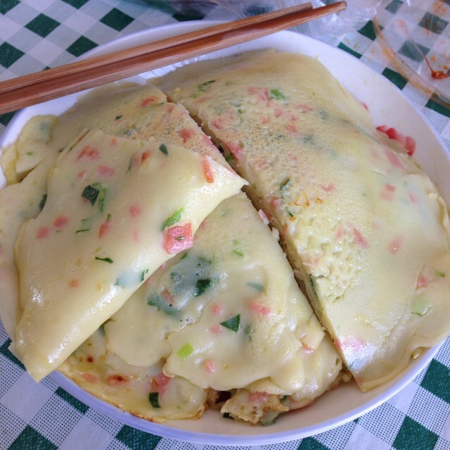 葱花鸡蛋饼