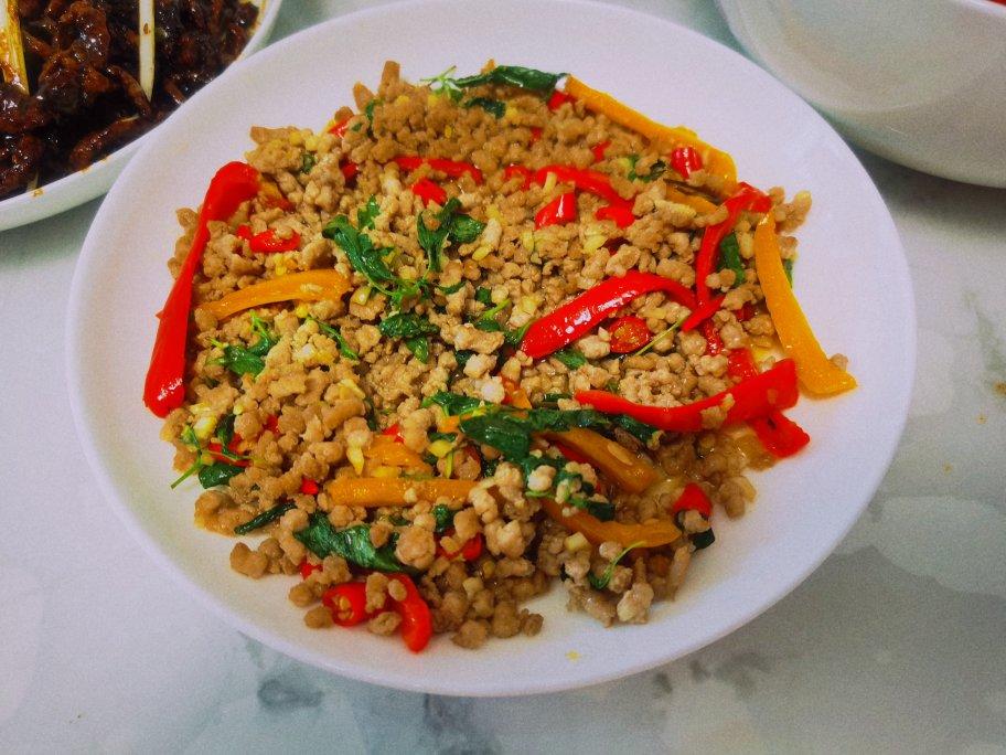 泰式罗勒叶炒肉末