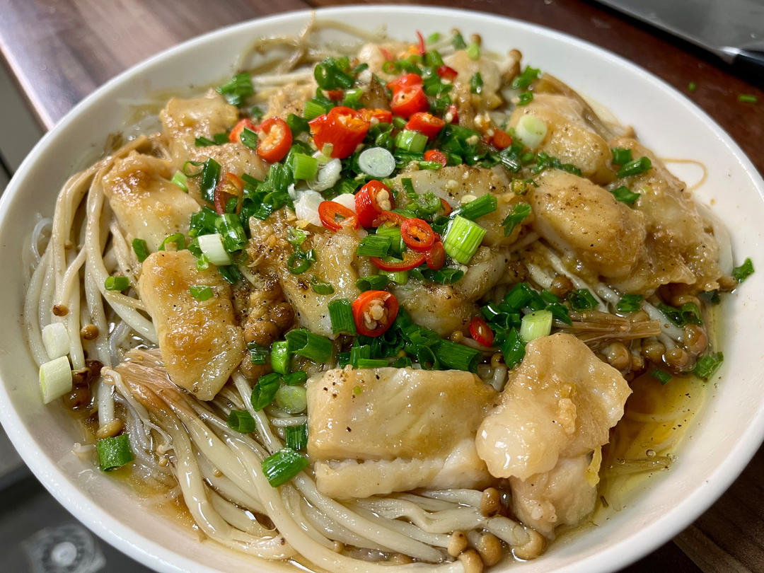 🔥吃不胖❗️蒜蓉粉丝龙利鱼❗️