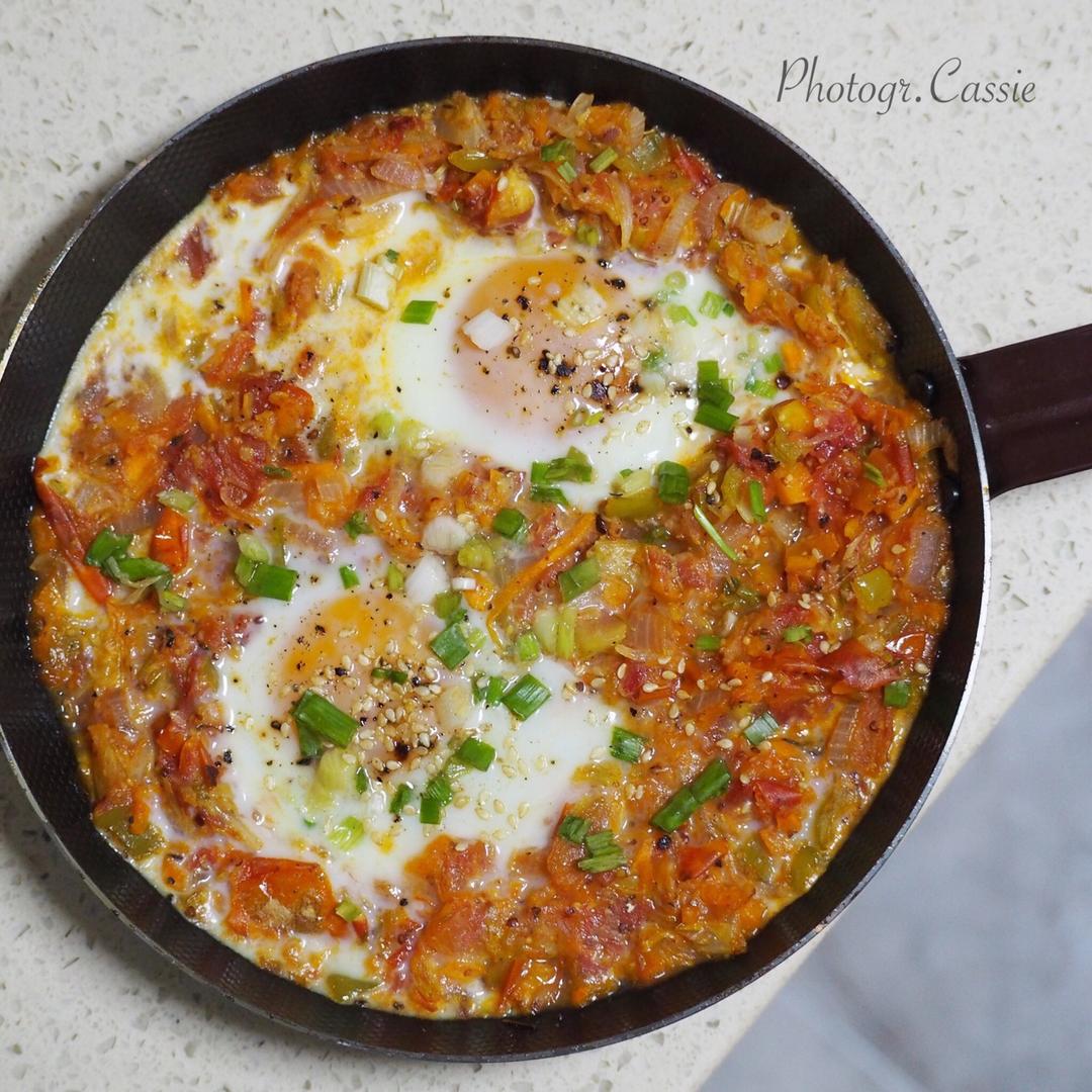 椿鱼_做的北非蛋