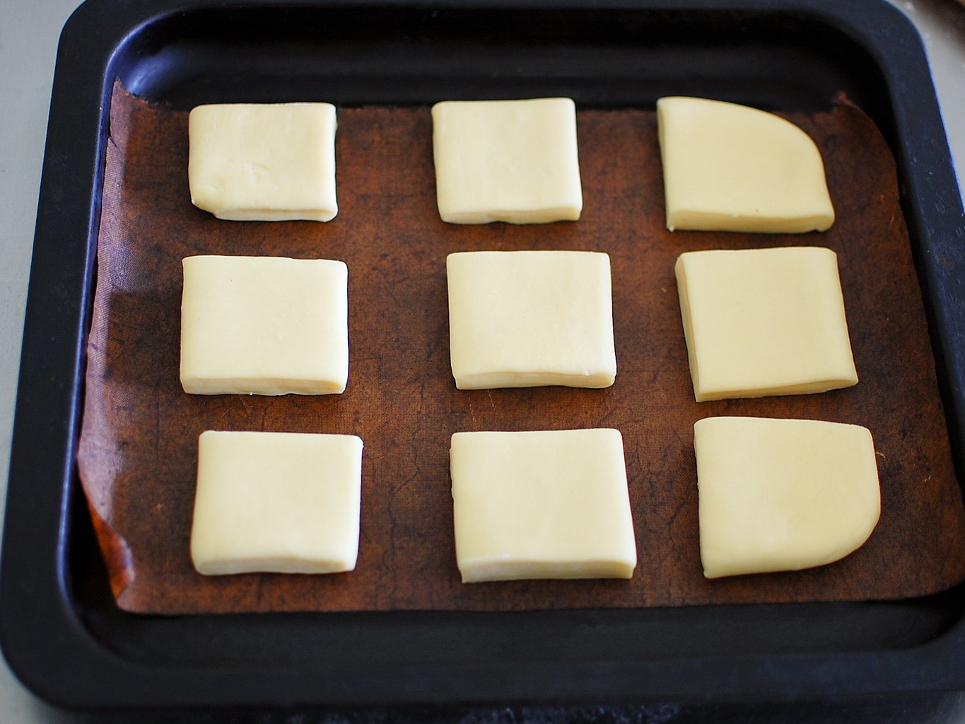 牛奶方块小面包（省时简易法）的做法 步骤8