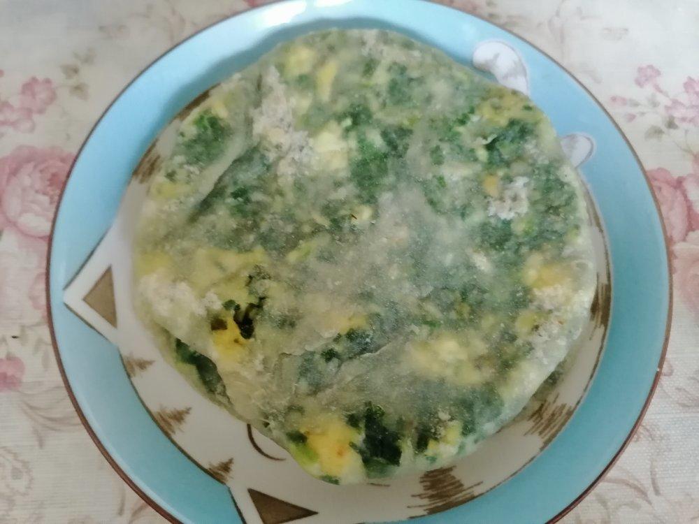 薄如蝉翼的韭菜鸡蛋馅饼