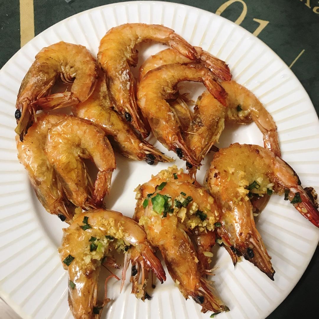 在家也能做出日料店的盐烤大虾~