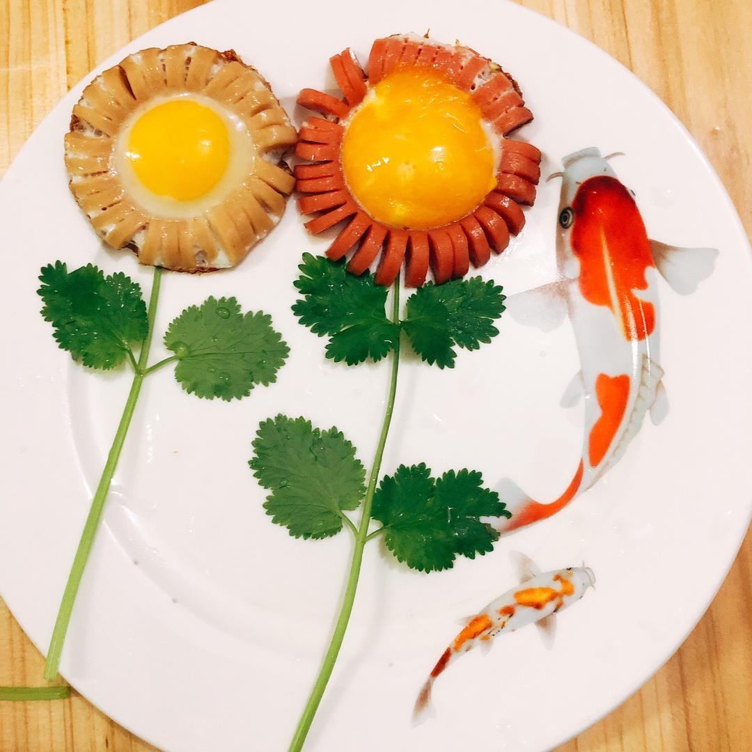 火腿肠太阳花蛋