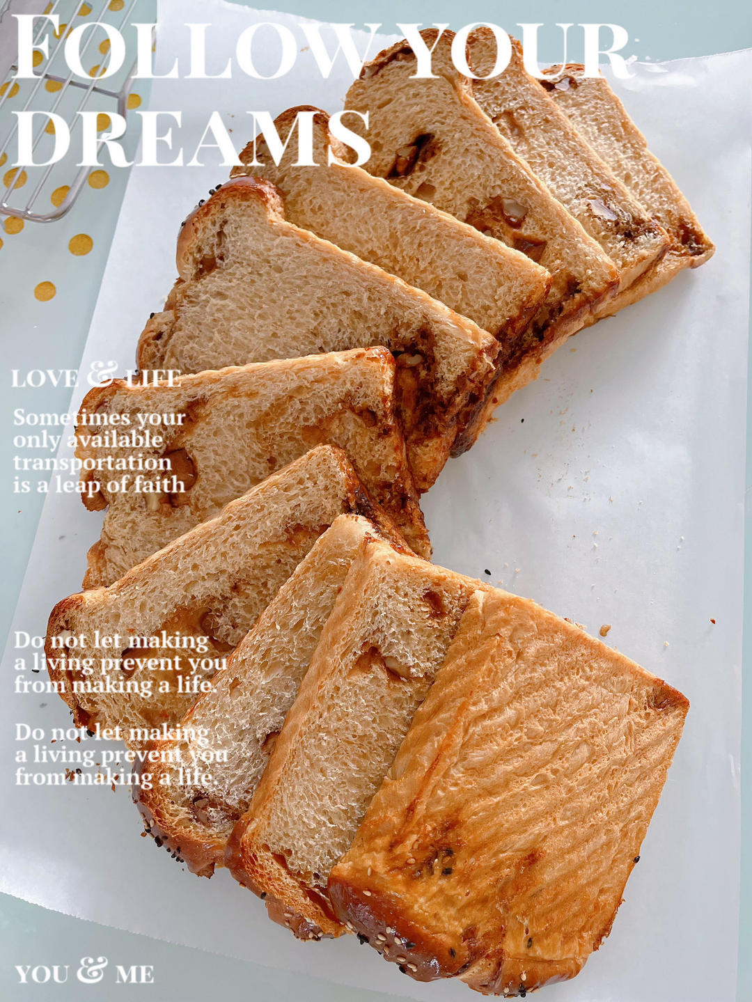 红糖核桃吐司🍞｜养生又美味｜趁热吃超级香❗️