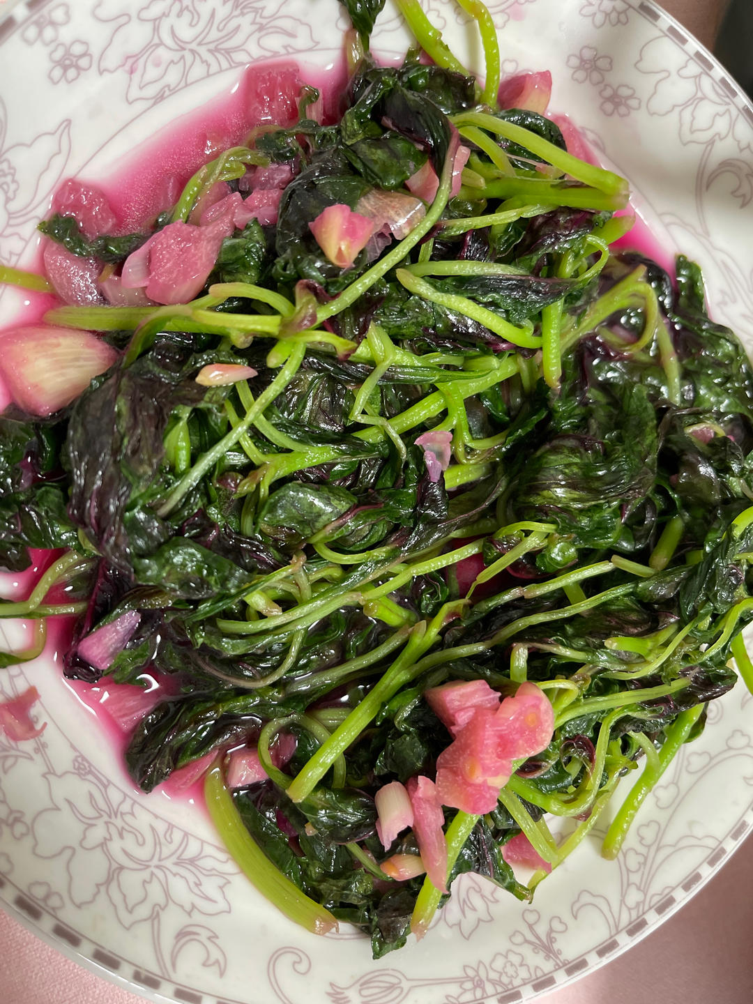清炒红苋菜（简单菜也有窍门，一看就明白）
