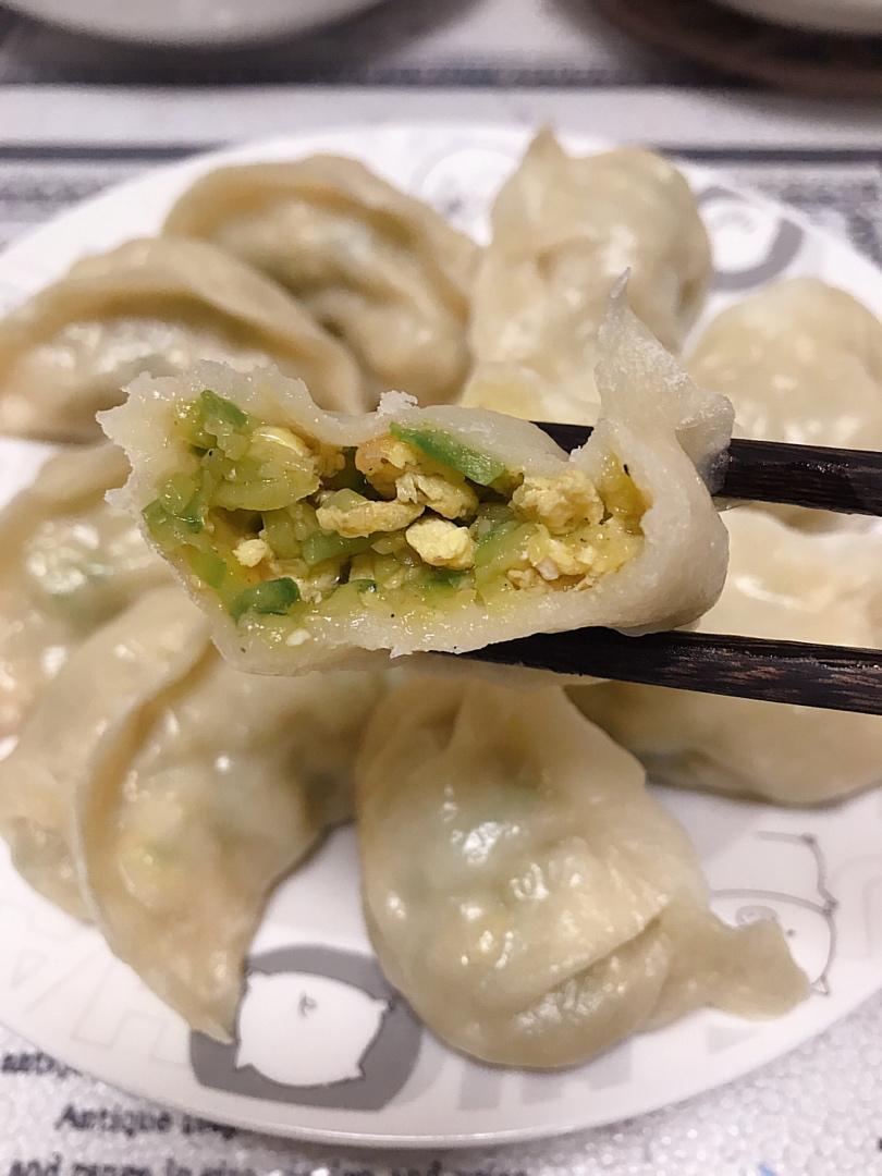 素馅烫面大蒸饺