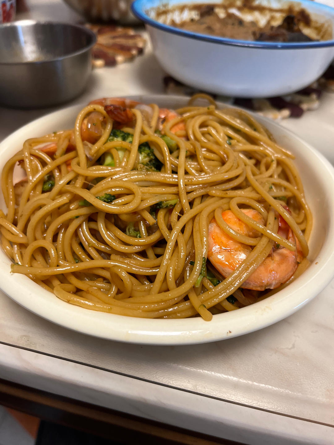减脂|美味又低脂的虾油虾仁意大利面