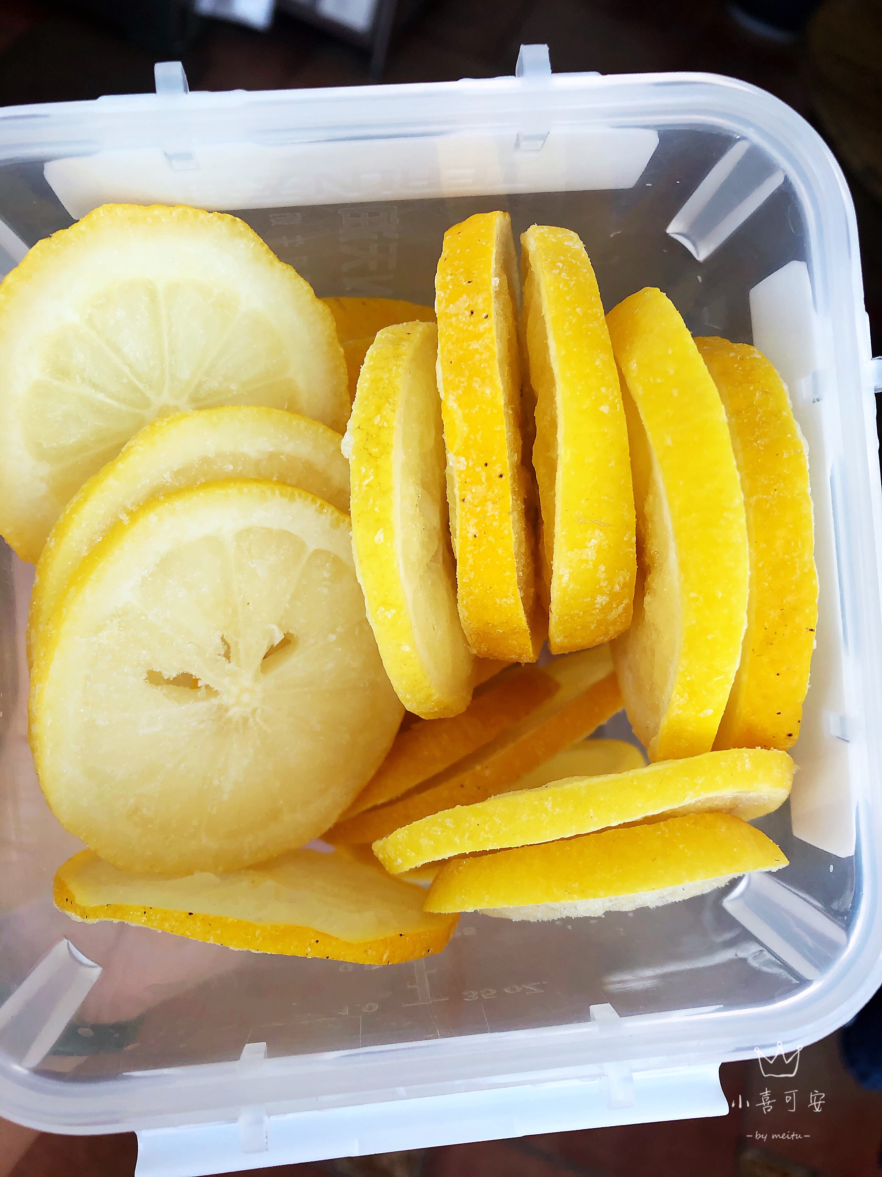 新鲜柠檬片保存（冰箱，不烘干，不榨汁）的做法 步骤5