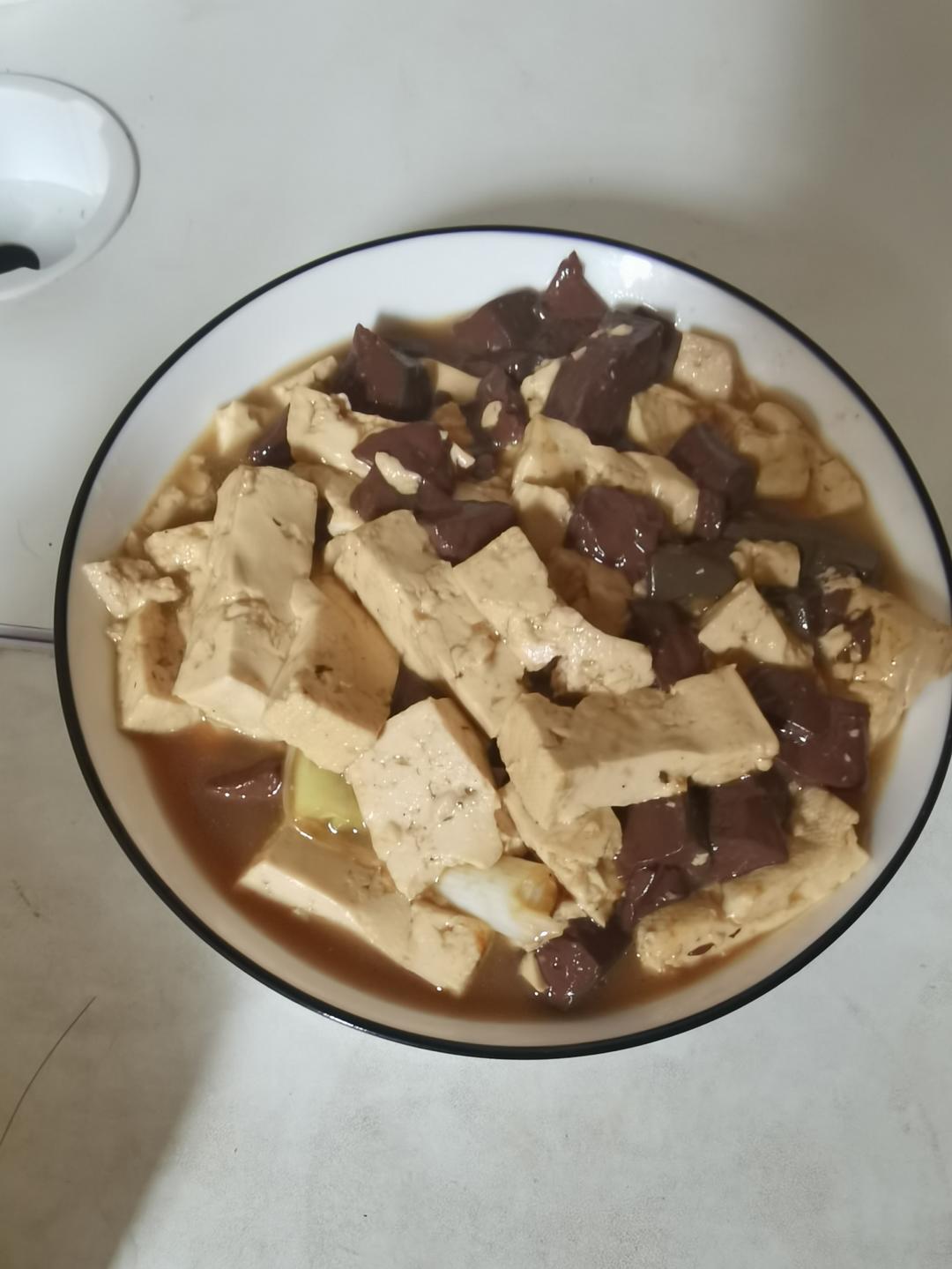 葱烧豆腐