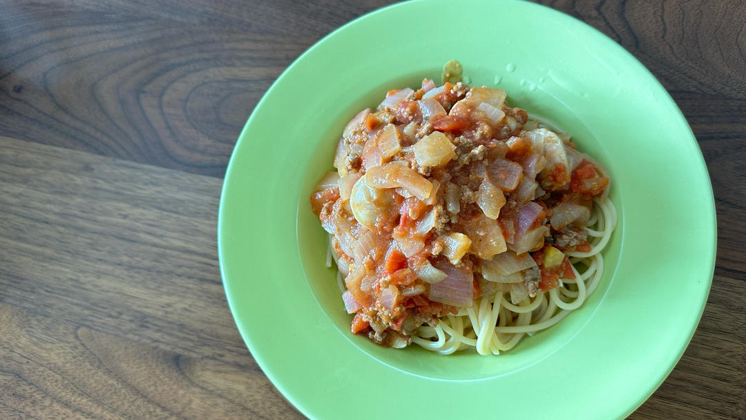 （完胜必胜客的）番茄肉酱意大利面～