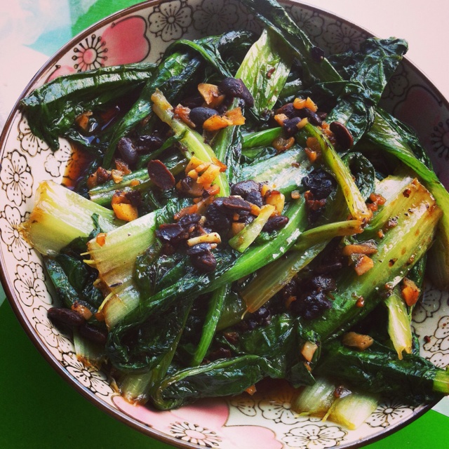 豆豉鲮鱼油麦菜