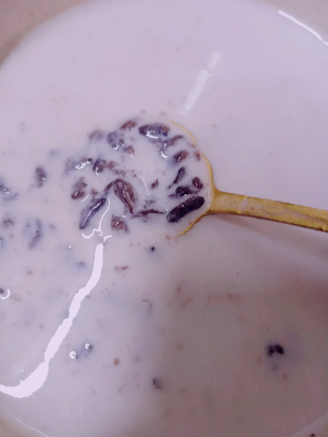 黑糯米紫薯牛奶（含黑糯米的煮法）