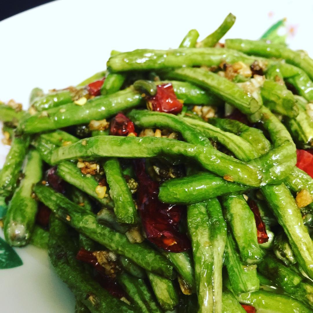 子曰流浪野落人做的素干煸豆角