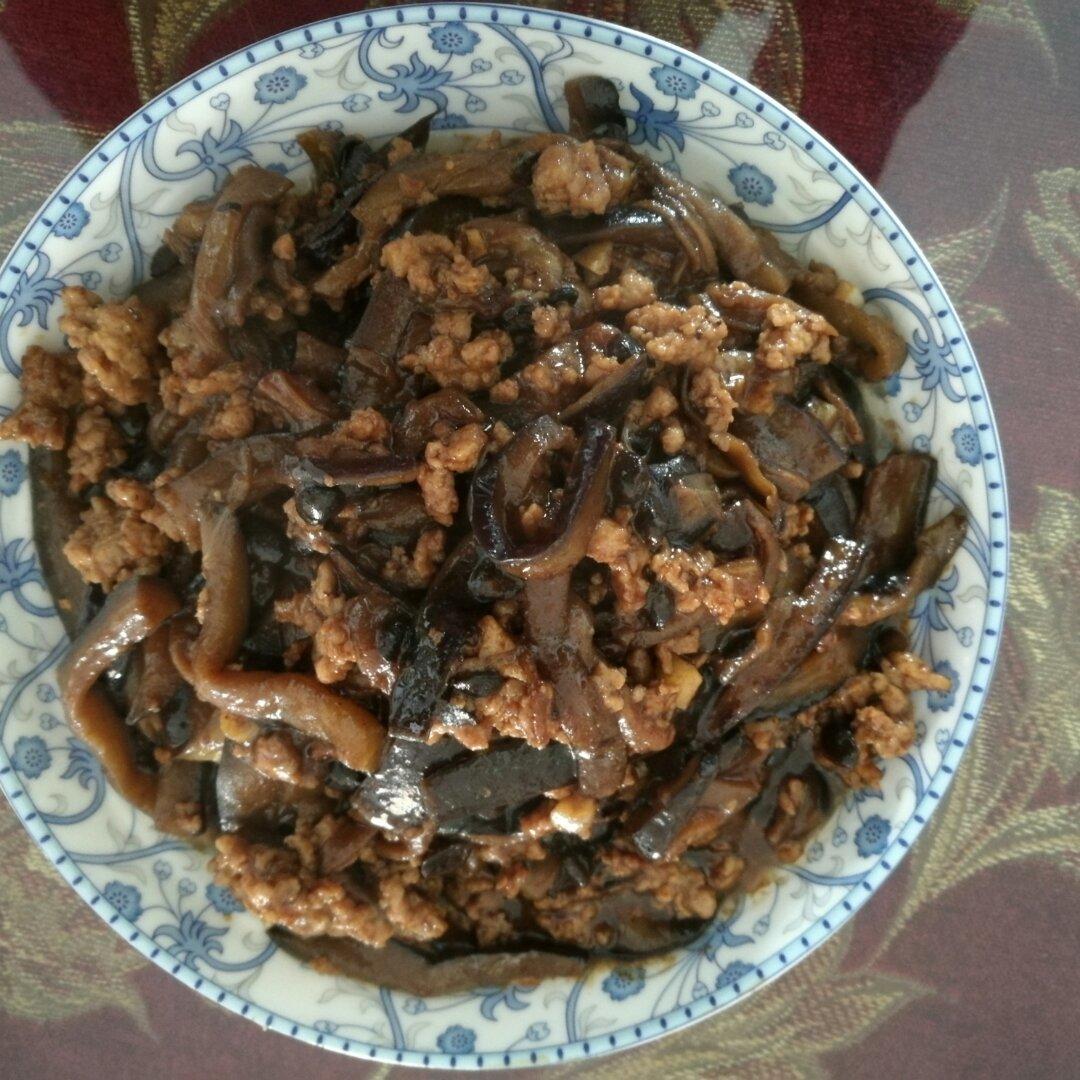 红烧肉沫茄子