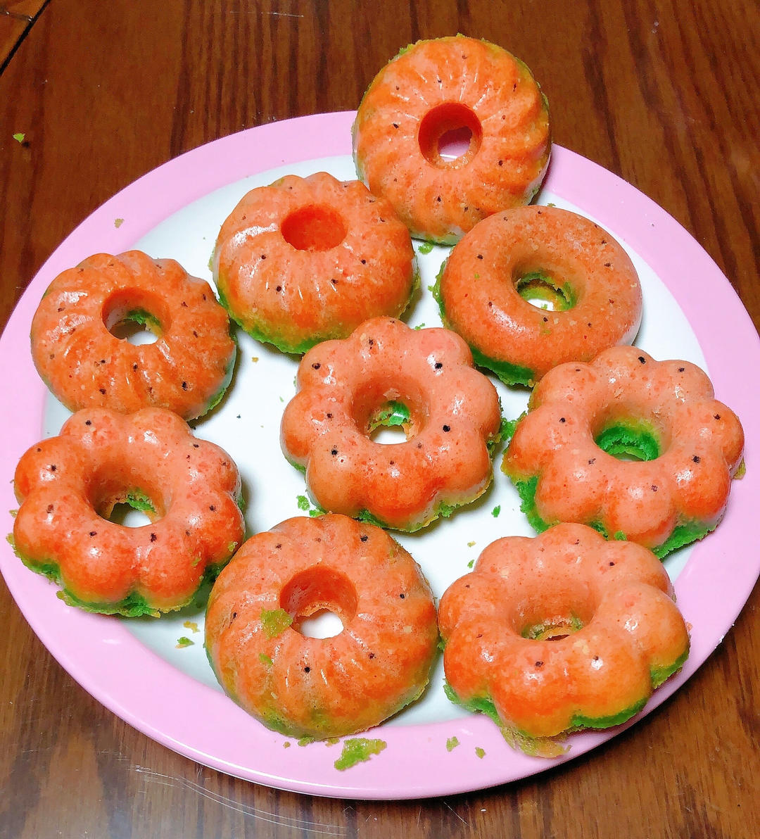 ❌油炸/搅拌就能成功的西瓜🍉甜甜圈