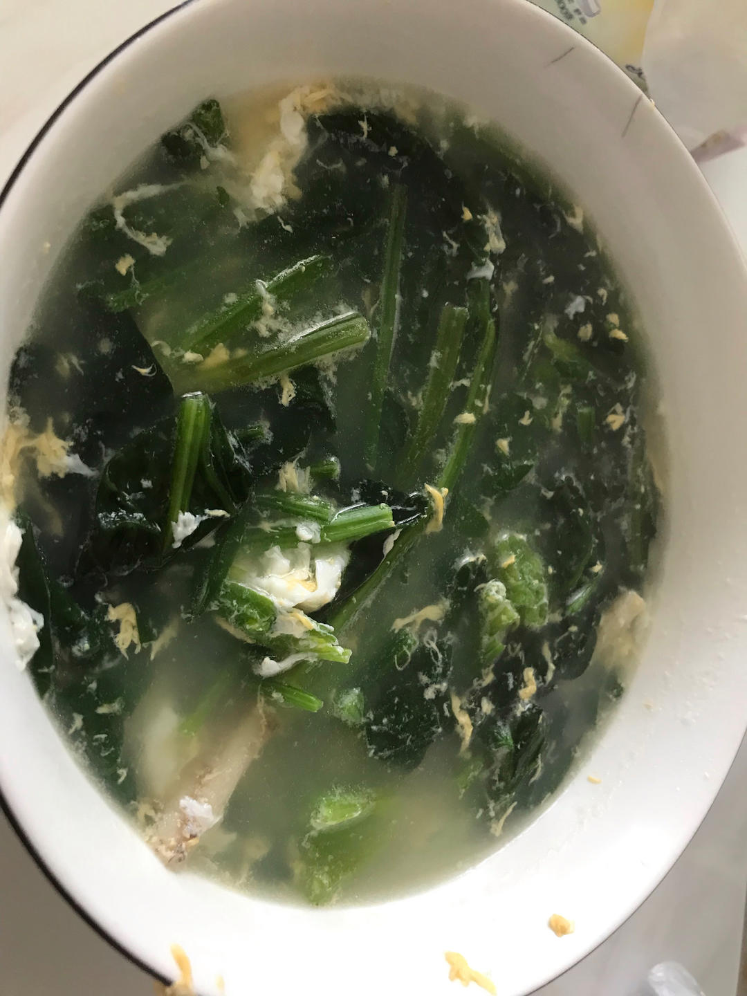 菠菜鸡蛋汤