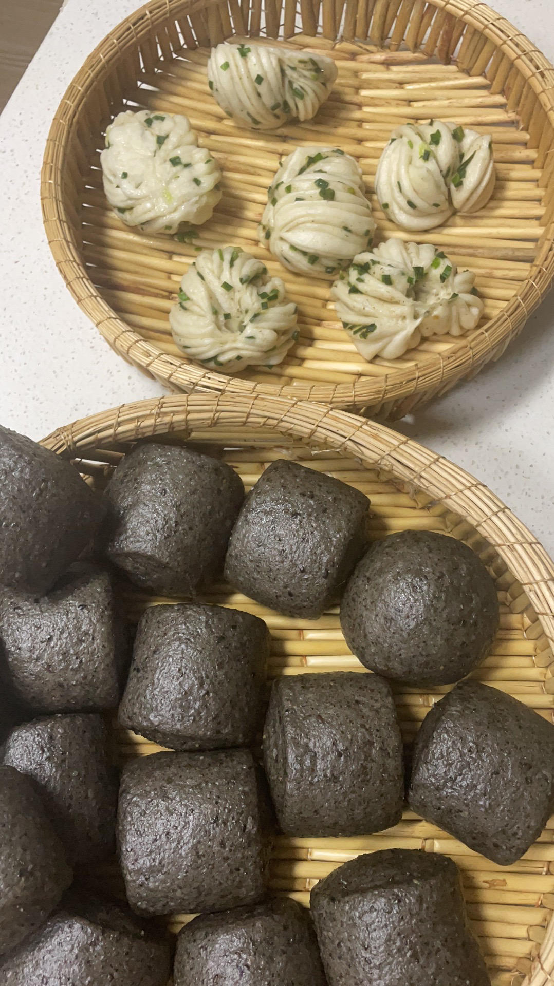 葱油花卷，一根筷子卷出漂亮的造型