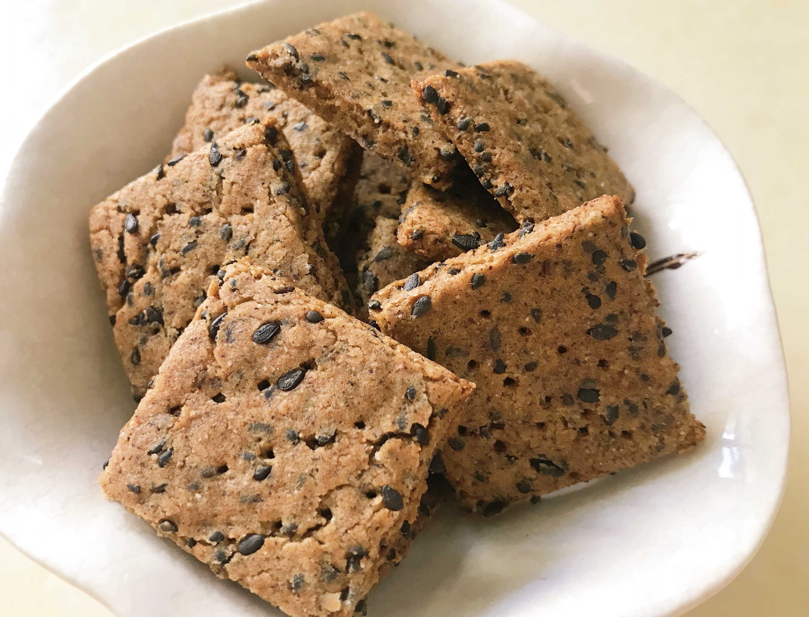 黑芝麻薏米红豆粉脆饼干（低油低脂版）的做法