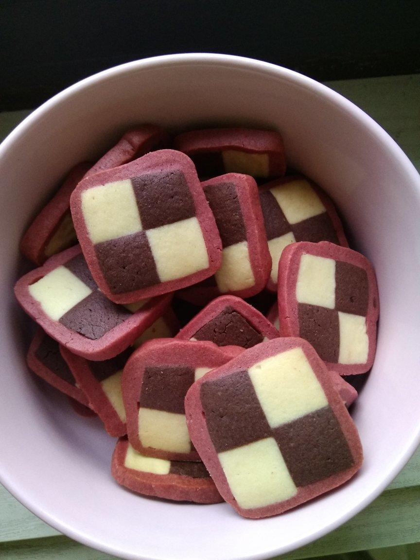 双色小棋格饼干