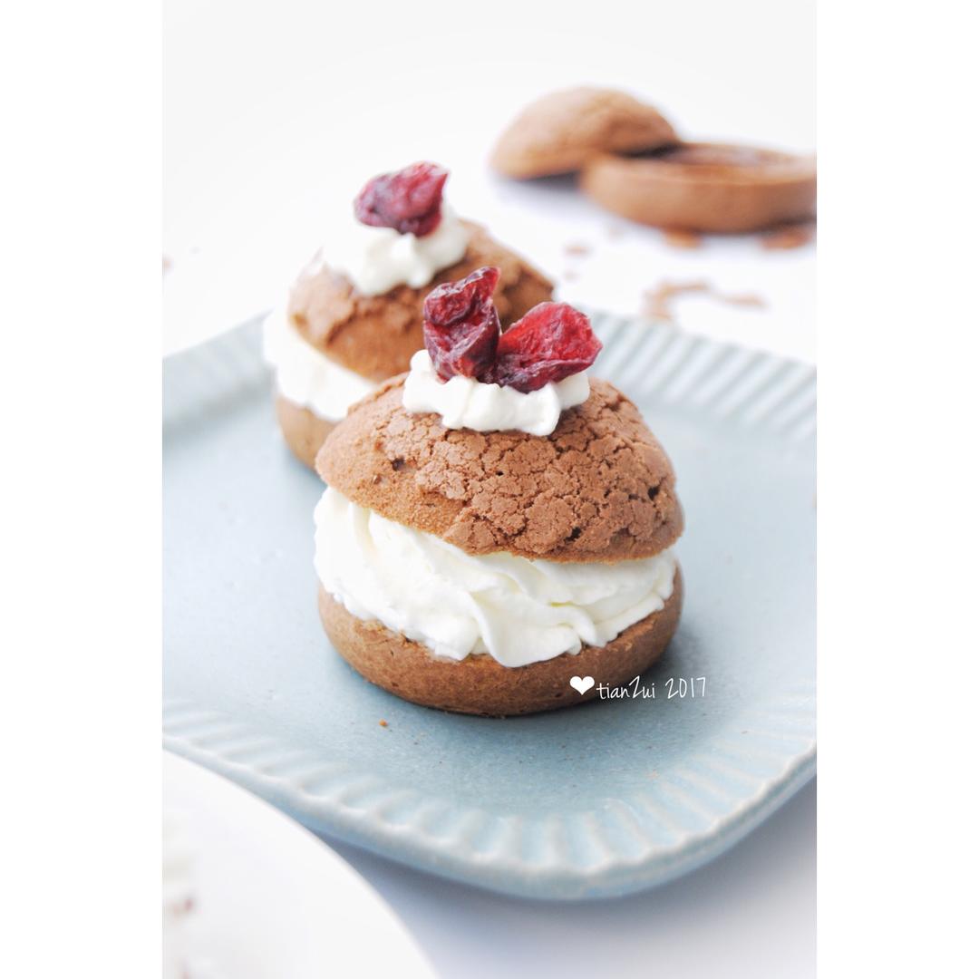 巧克力酥皮泡芙