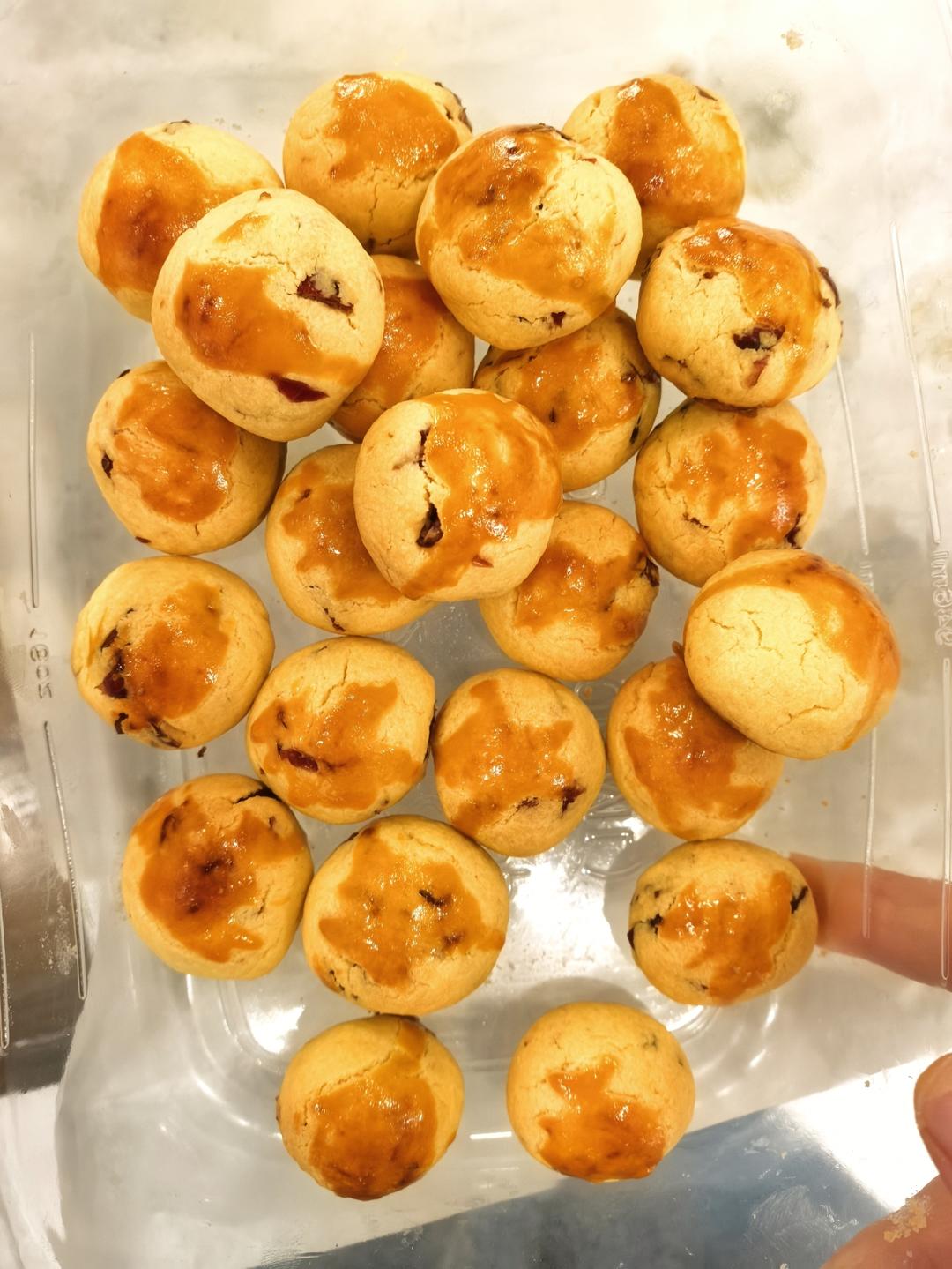 又香又酥的提子奶酥球