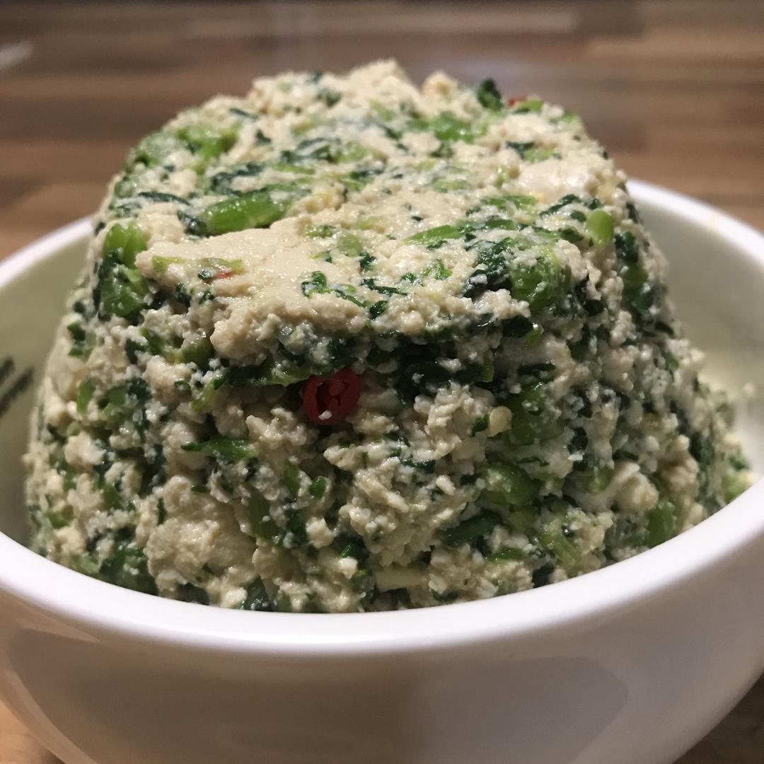 【曼食慢语】茼蒿拌豆腐