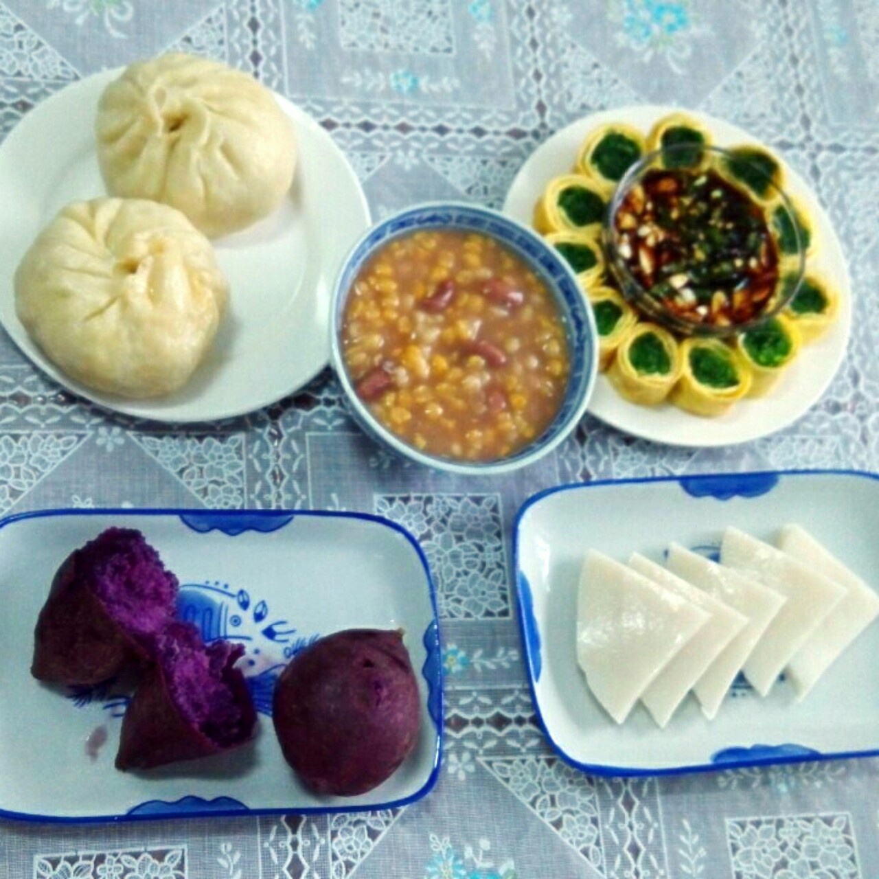 把每天的早餐都放这里