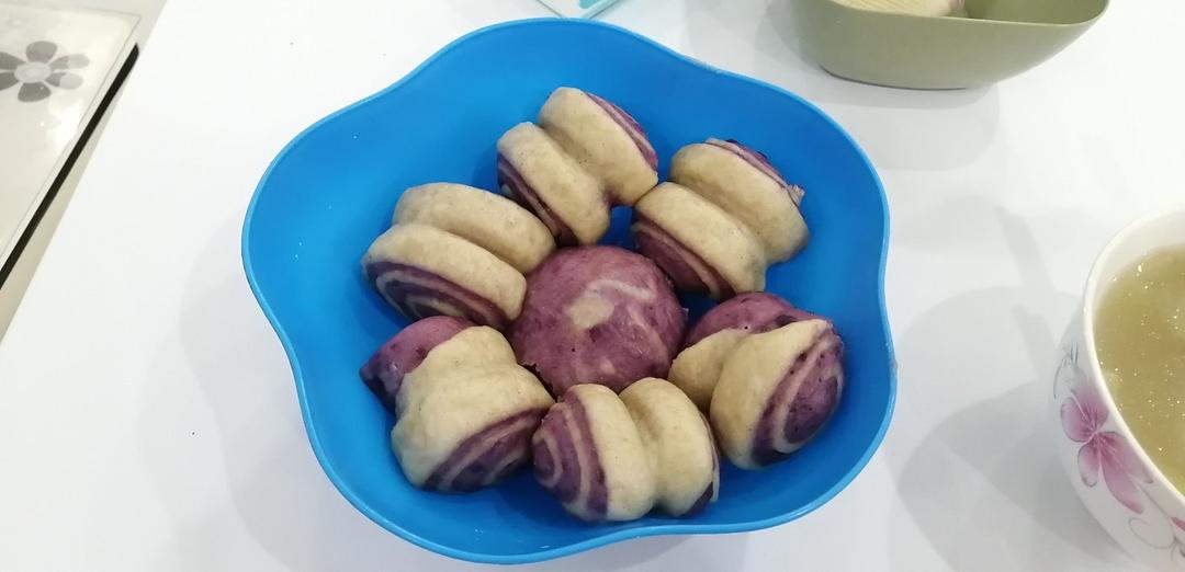 紫薯开花包