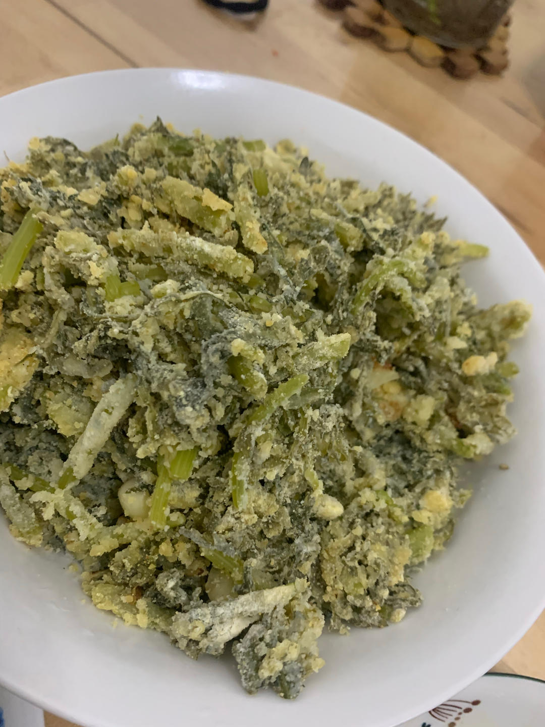 粉蒸茼蒿